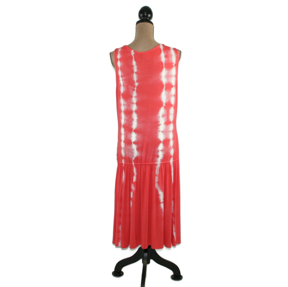 Jersey Knit Tank Dress Large Drop Waist Tie Dye Dress Women | Etsy