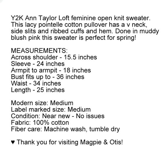 Ann taylor loft pink sweater clearance
