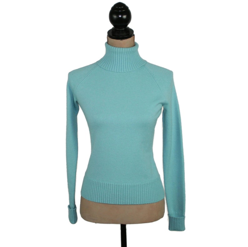 turquoise turtleneck