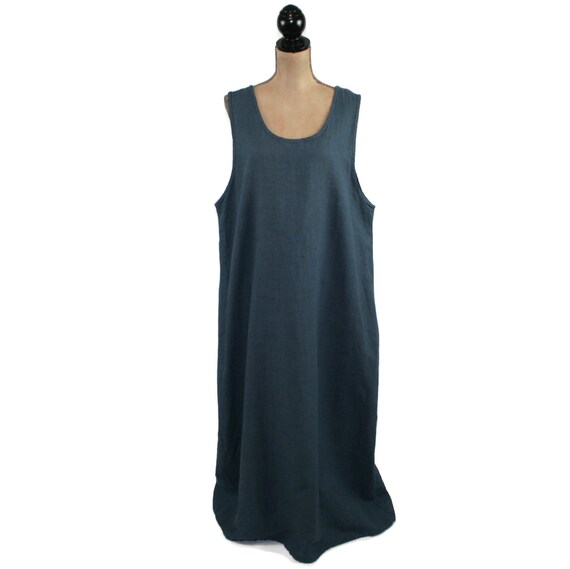 dark blue maxi dress