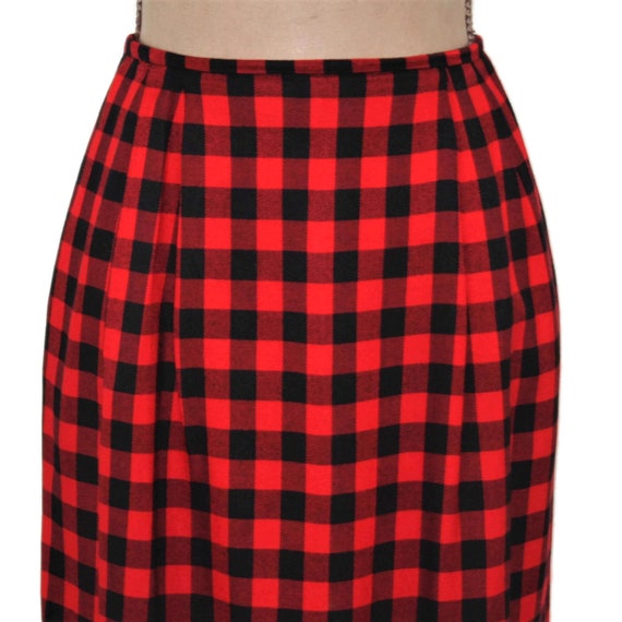 M 90s Red Black Buffalo Plaid Skirt Medium 28 Waist Check Midi Pencil Skirt With Pockets 1990s Clothes Women Vintage From JONES NEW YORK Etsy Canada