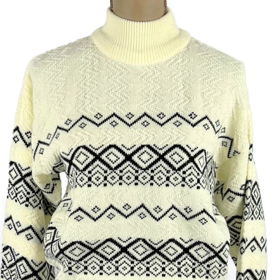 MB Mock Neck Fair Isle Intarsia Sweater - HQ main image 1