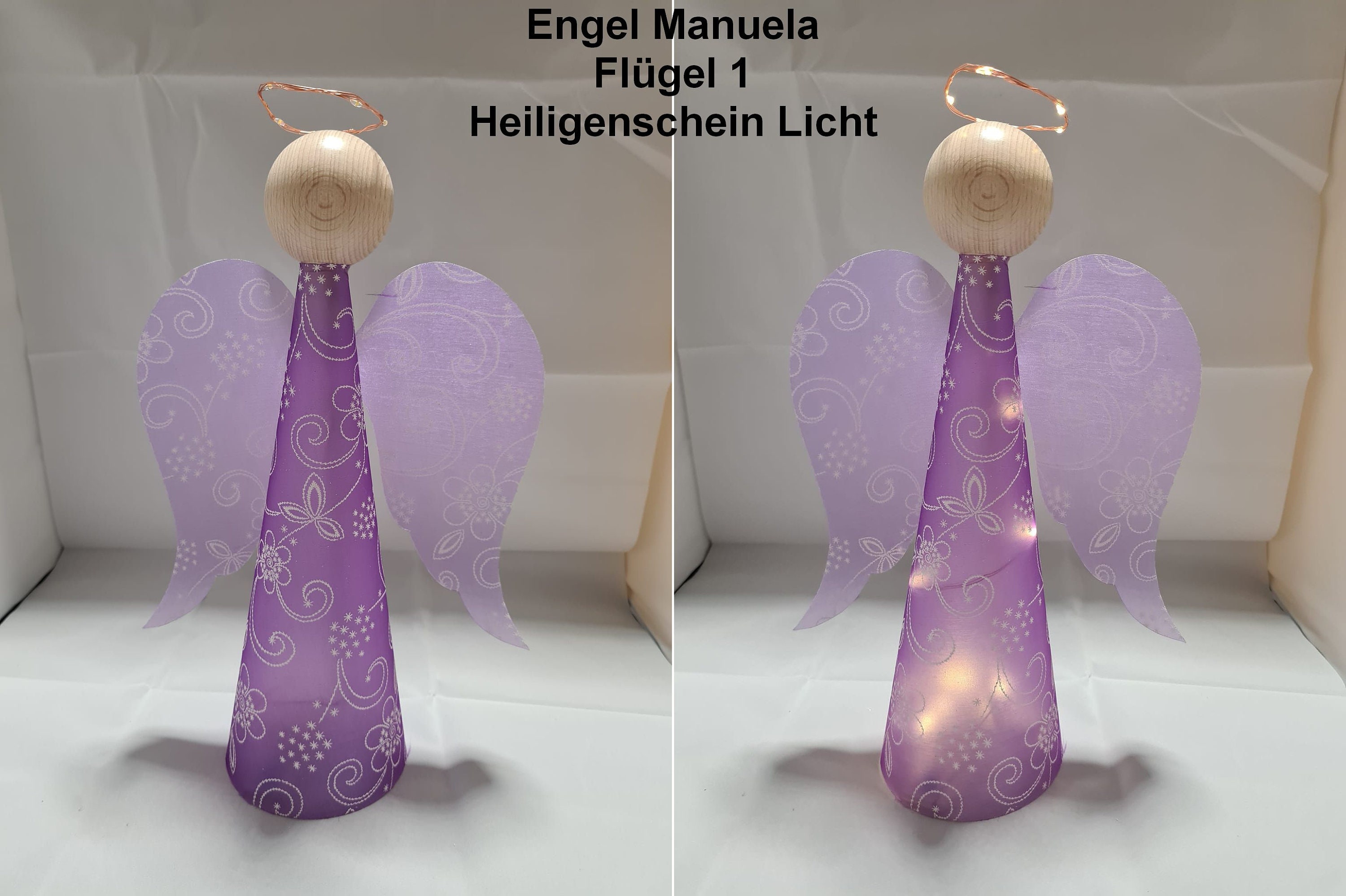 Engel beleuchtet weihnachten