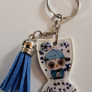 Winkelwagenverwijderaar, winkelwagen, chipzakhanger, sleutelhanger, UV-hars met spreuken
