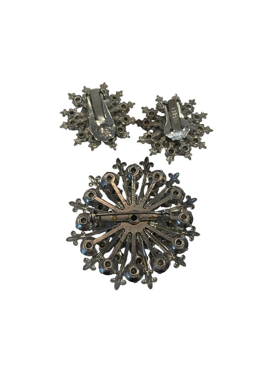 Signed Bogoff Jewelry Set,  Vintage Silver Tone a… - image 3