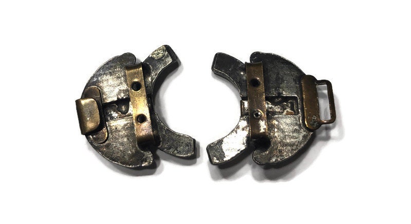 Art Deco Style Rhinestone Belt Buckle, Silver Tone Belt  display picture 2