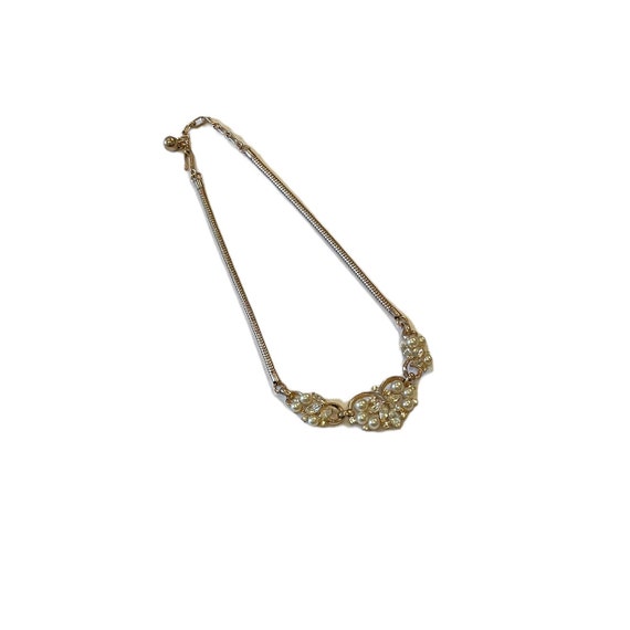 Signed Trifari Patent Pending Necklace, Gold Tone… - image 1