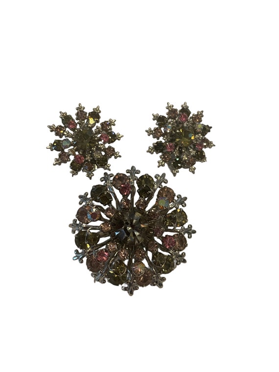 Signed Bogoff Jewelry Set,  Vintage Silver Tone a… - image 2