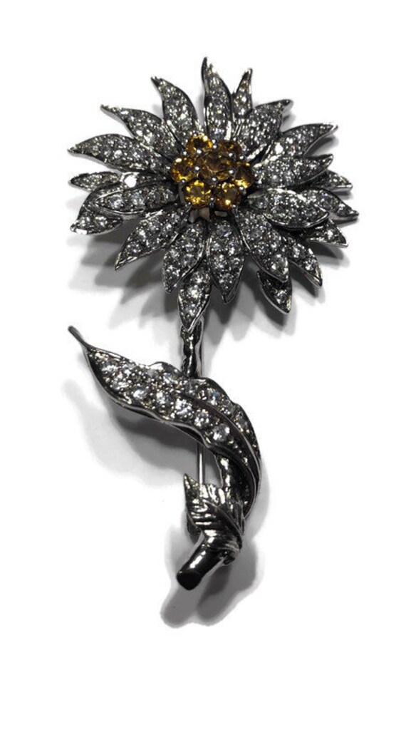 Brejage De Lotus Crystal Pendentif En Strass - Argent - Pour Collier