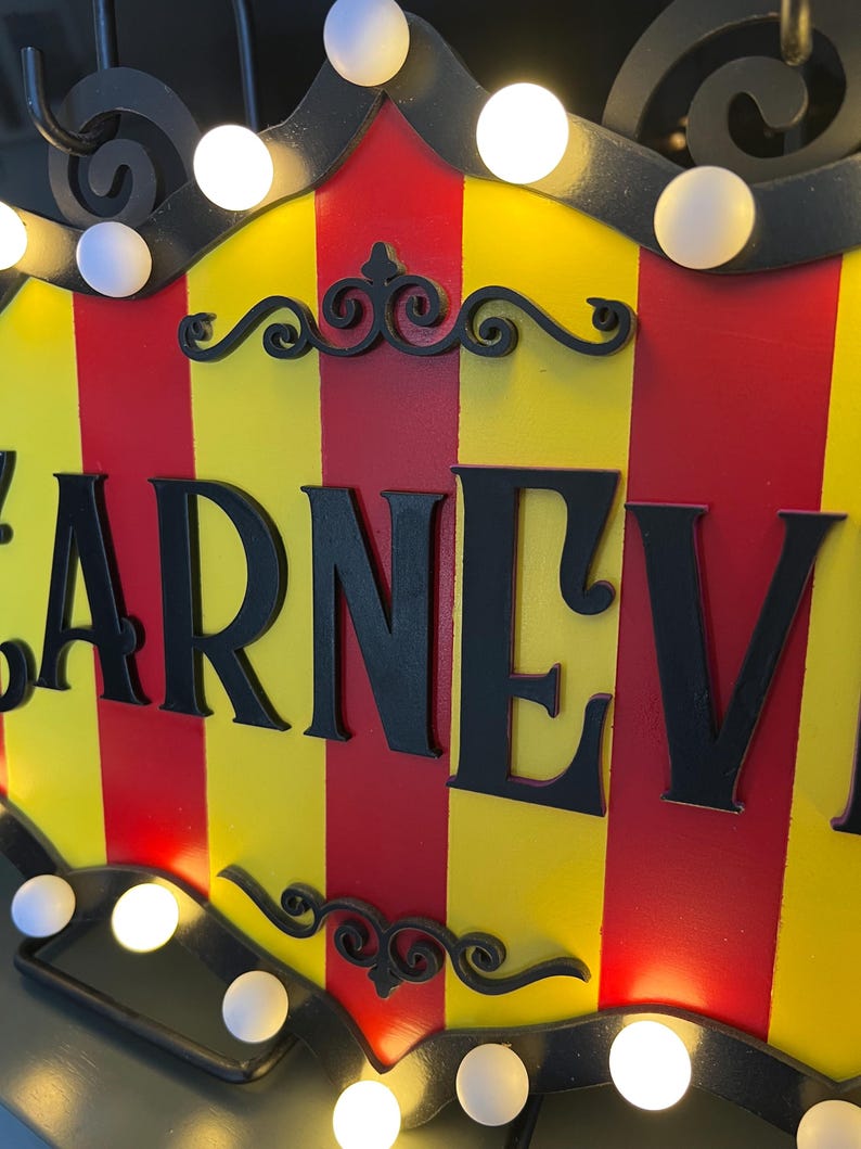 Carnevil Sign Carnevil Light-up Marquee Sign Freak Show Circus - Etsy