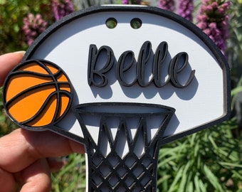 Basketball bag tag Sports Theme Bogg Bag Tags Monogram Monogrammed free