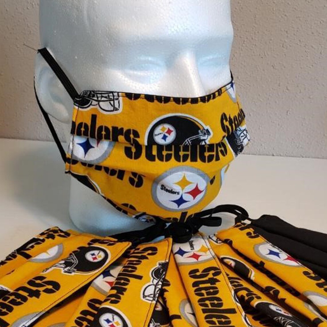 Pittsburgh Steelers Face Mask NFL Football Team Handmade 3 Etsy