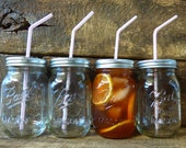 Mason Jar Tumblers/Four Mason Jar Tumblers,16oz./Mason Tumblers/Party Tumblers/Tumblers