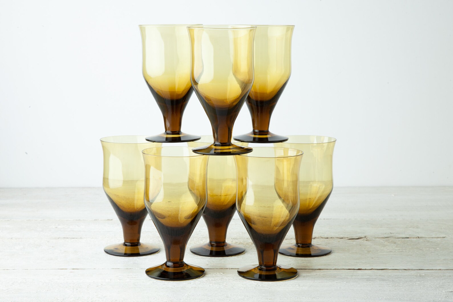 12 Stück Vintage-Kelchgläser, 220 Ml – Transparent Für Wein, Cocktails, Saft & Mehr