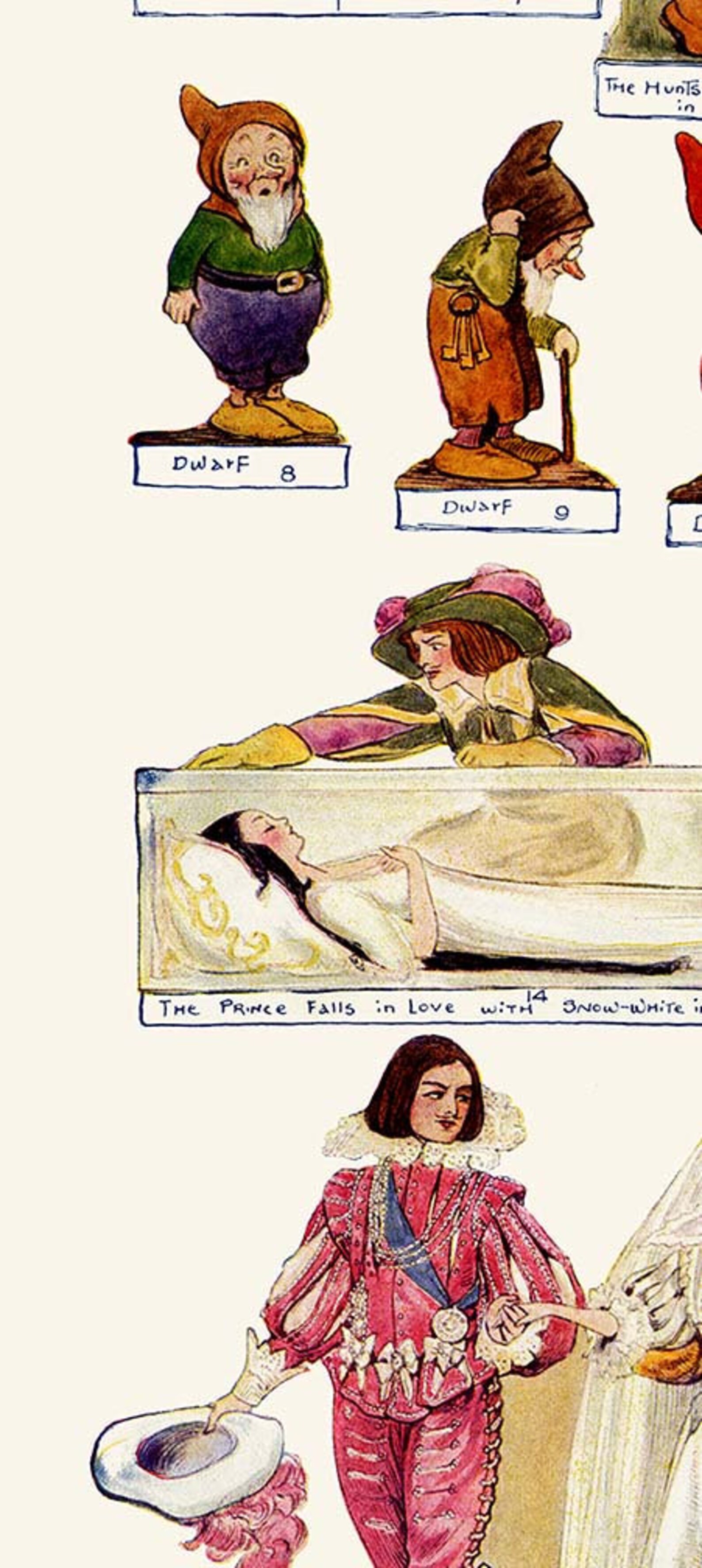 SNOW WHITE Cut Outs Digital DOWNLOAD Grace Drayton Seven Etsy