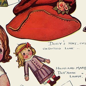 DOLLY DINGLE Scotland Trip DIGITAL Download Around World Paper Dolls