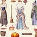CINDERELLA Cut Out Paper Dolls DIGITAL DOWNLOAD Fairy Godmother Coach ...