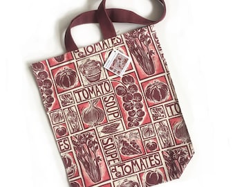 Roasted Tomato Soup Recipe Organic Cotton Tote Bag