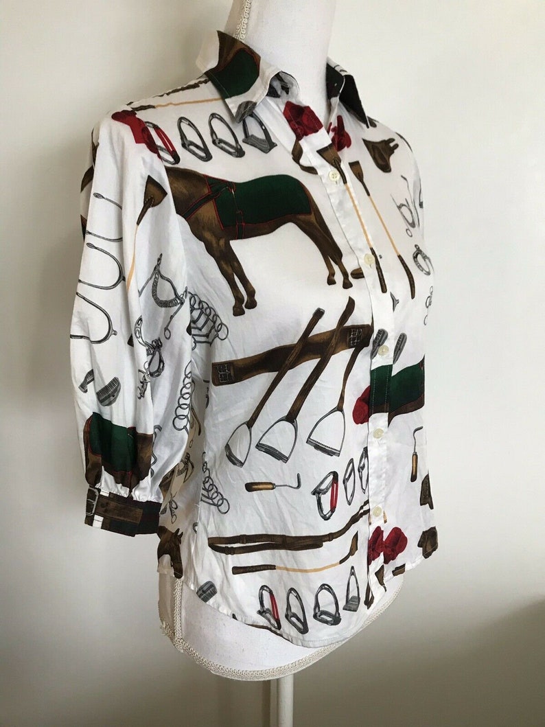 ralph lauren equestrian print