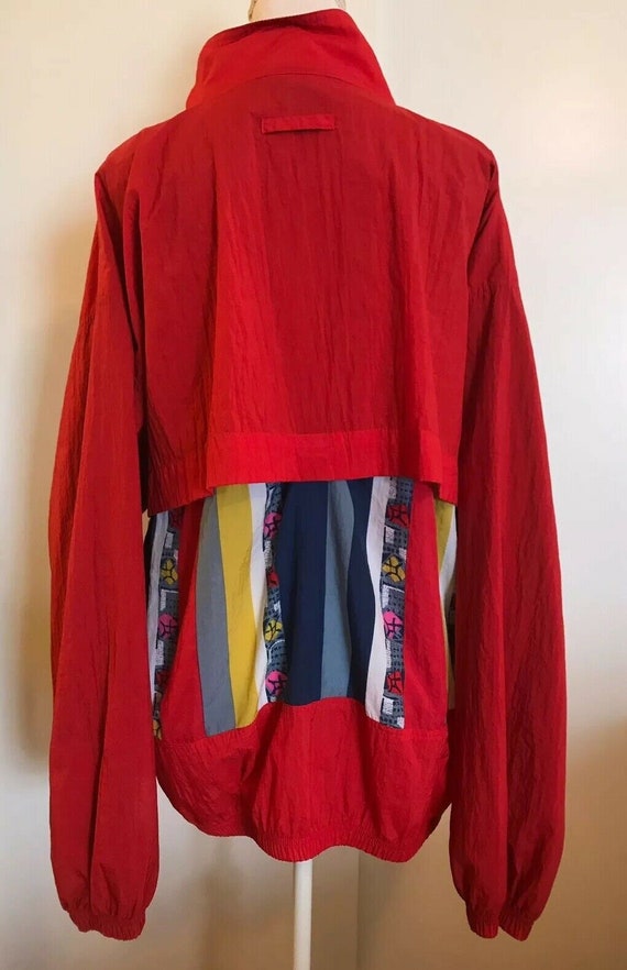 REEBOCK Golf Windbreaker Jacket Red Womens XL Vin… - image 4