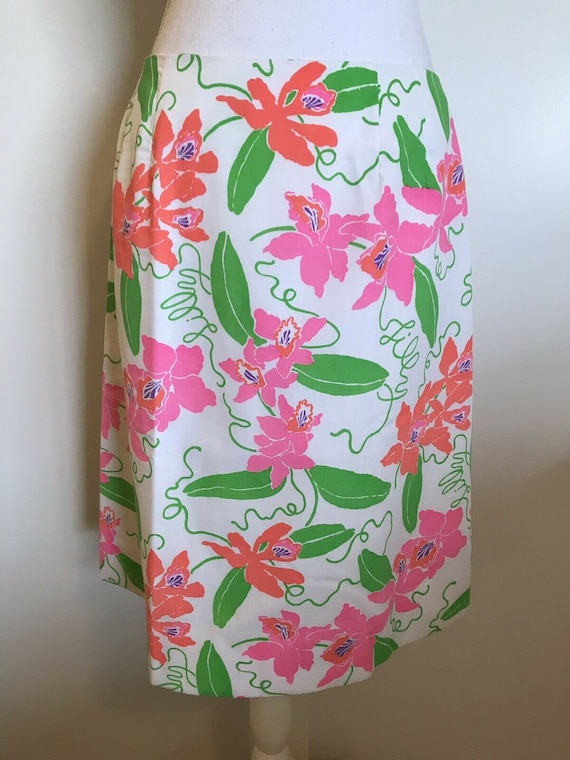 THE LILLY Vintage Lilly Pulitzer Skirt Floral Spel