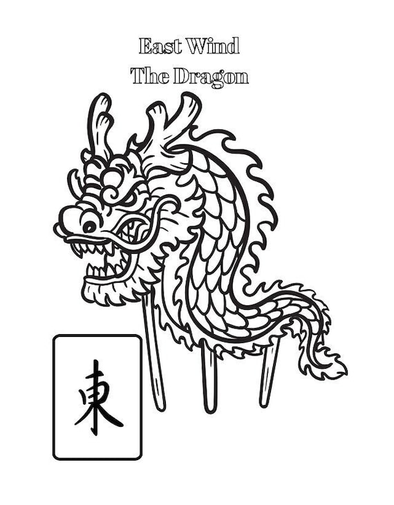 THE BEST Collection of Mahjong Coloring Pages Mahjong Tiles. Etsy
