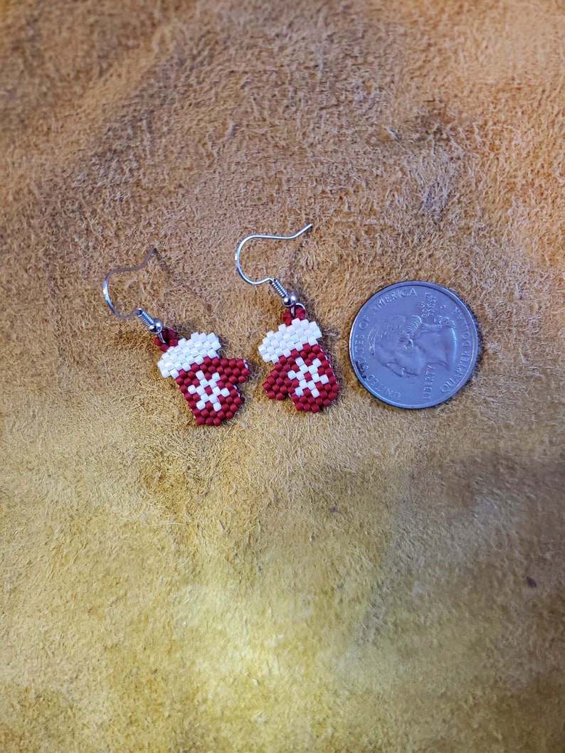 Red Mitten Earrings