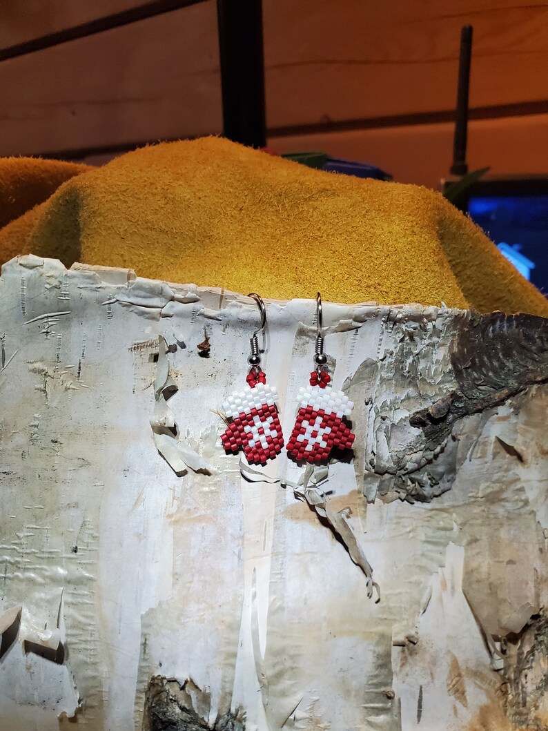 Red Mitten Earrings