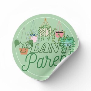 Pflanzen Eltern Aufkleber | Vinyl Aufkleber