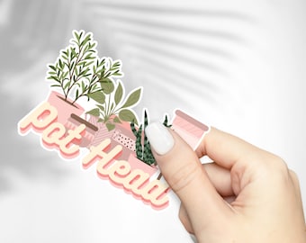 Potkop | Plantenliefhebber vinylsticker