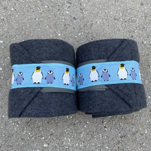 Polo Wraps Horse Pony Polowraps Penquin on Gray