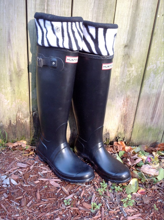 Zebra Print Custom HUNTER Boot Liners Welly Liners Etsy