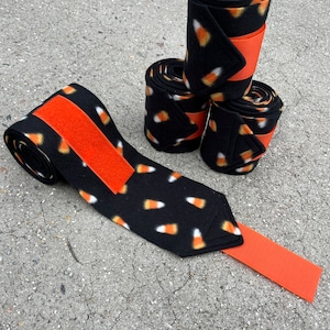 Polo Wraps HALLOWEEN Candy Corn Set of 2 or 4 Polo Wraps Horse  and Pony Sizes