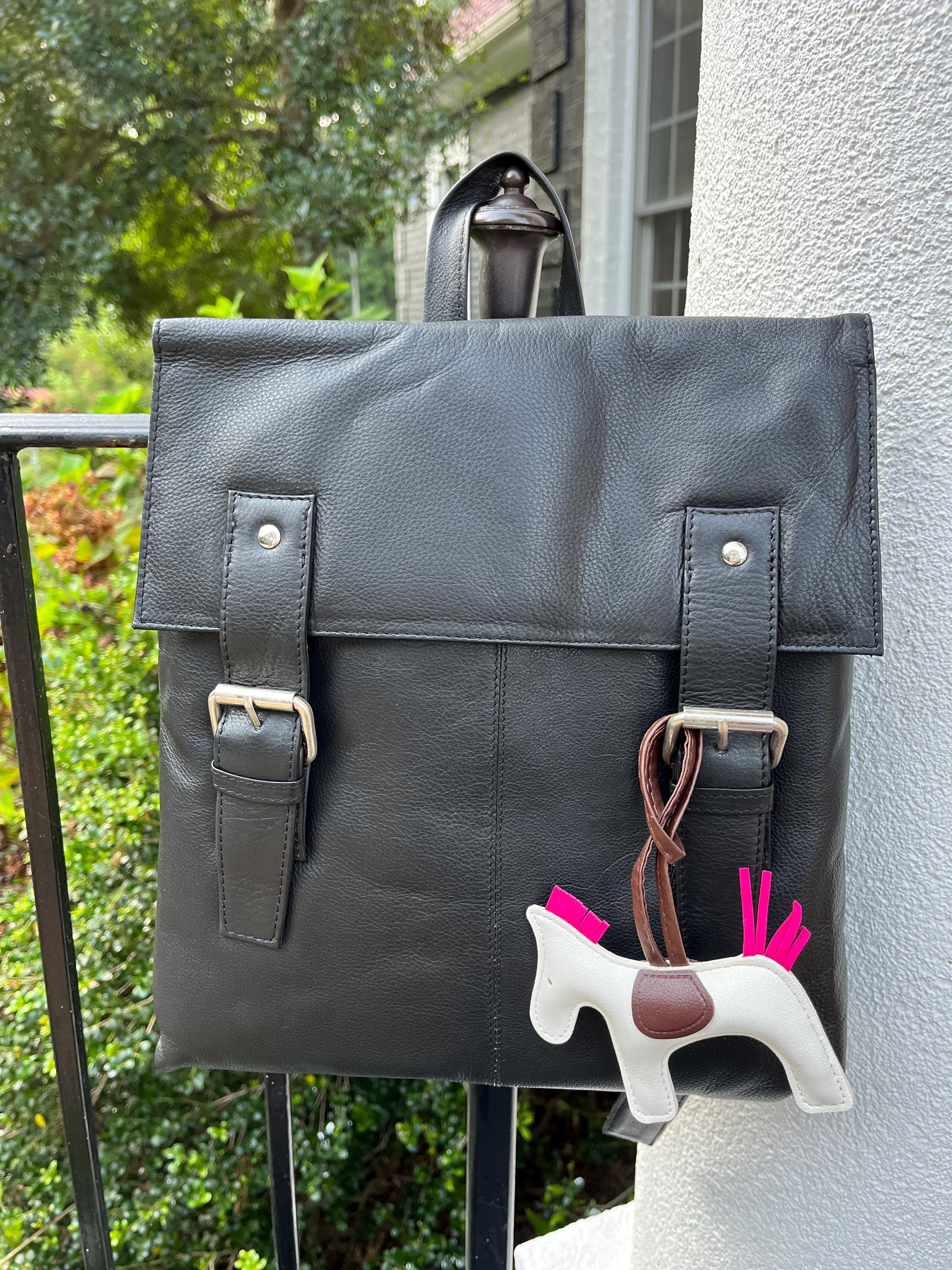 Bonnie backpack horse leather and sheepskin Riding in full seat pants with suede saddle seat main image 4