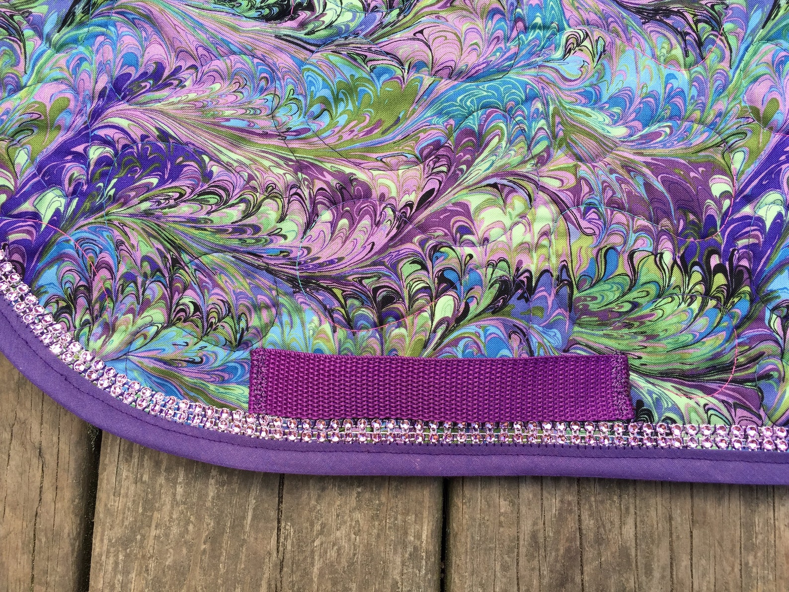 Horse or Pony Saddle Pad English Equestrian Purple Blue Pink Etsy