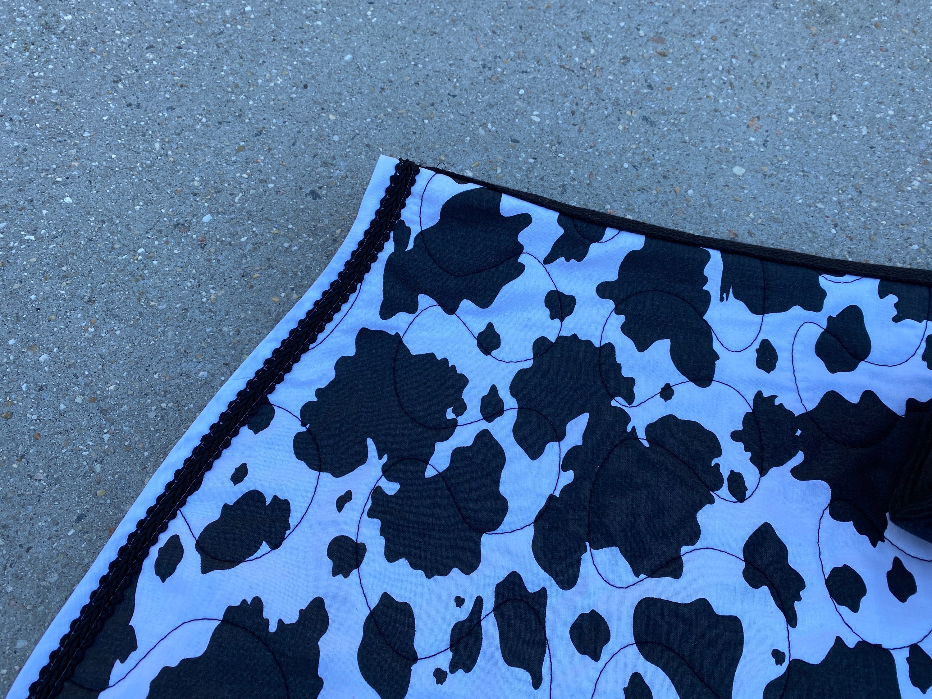 Saddle Pad COW Print With Matching Polo Wraps Horse and Pony - Etsy
