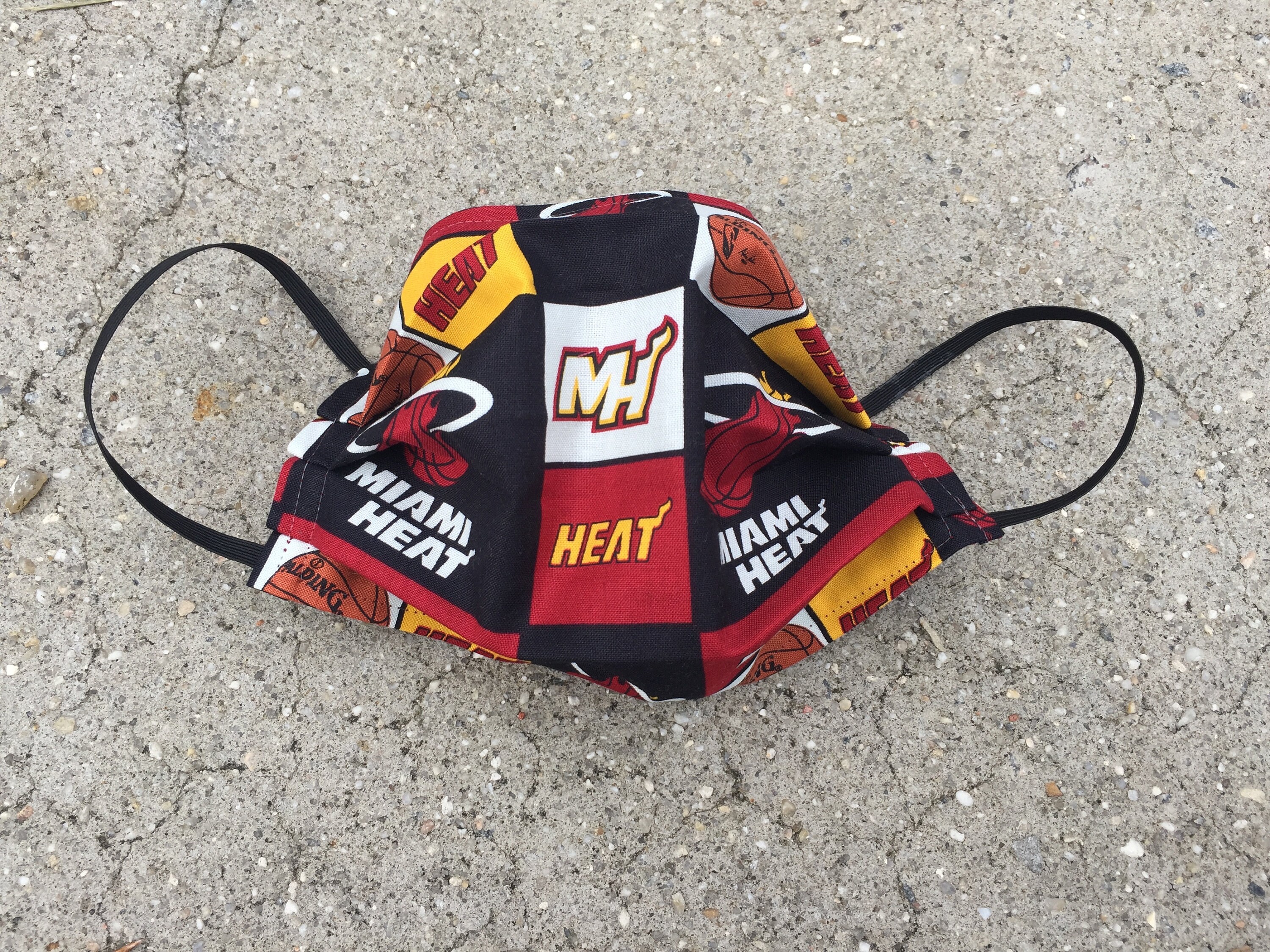 MIAMI HEAT face mask 2 Layer 100 Cotton Face Mask Etsy