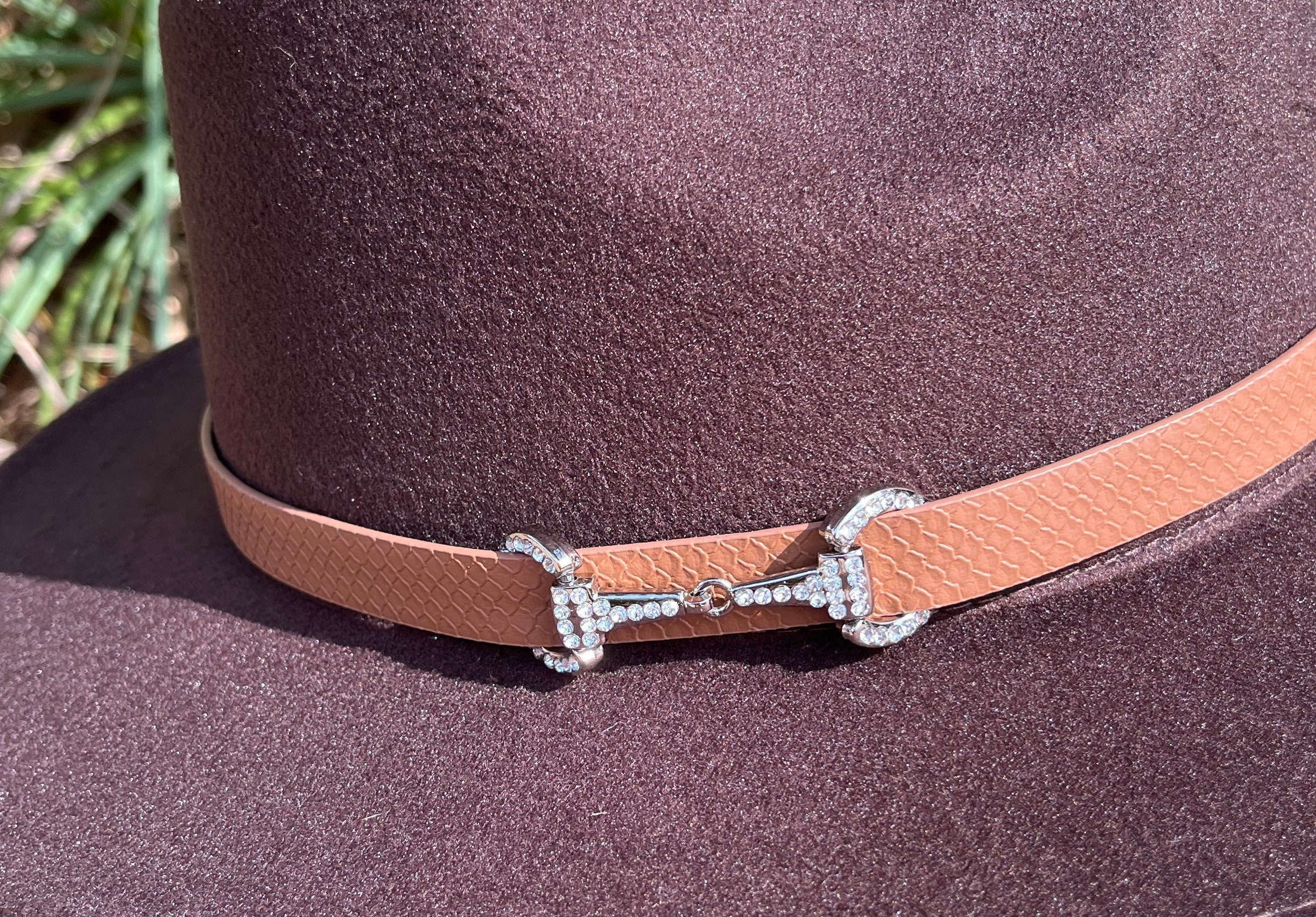 Hat With Bling Snaffle Bit - Fedora Hat - Equestrian Hat - Fashion ...