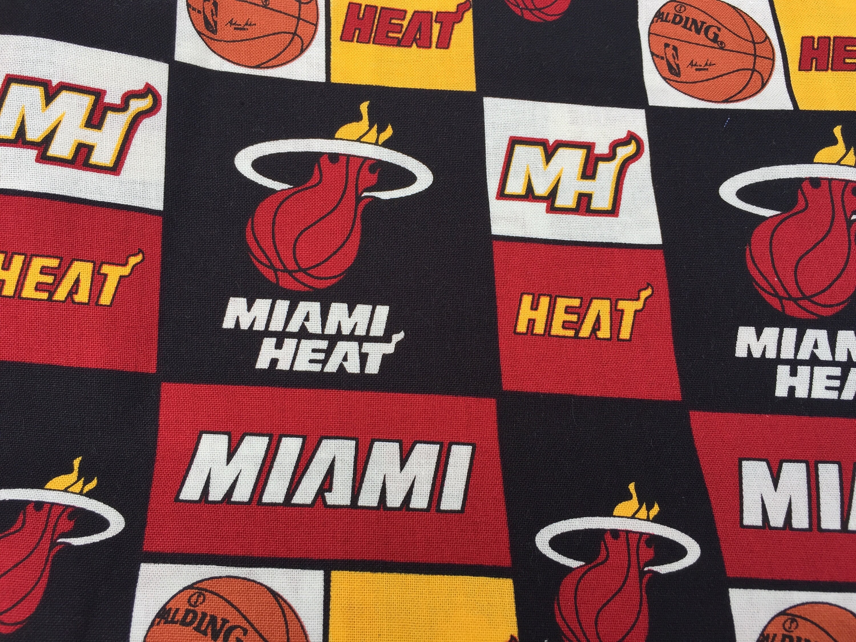 MIAMI HEAT face mask 2 Layer 100 Cotton Face Mask Etsy