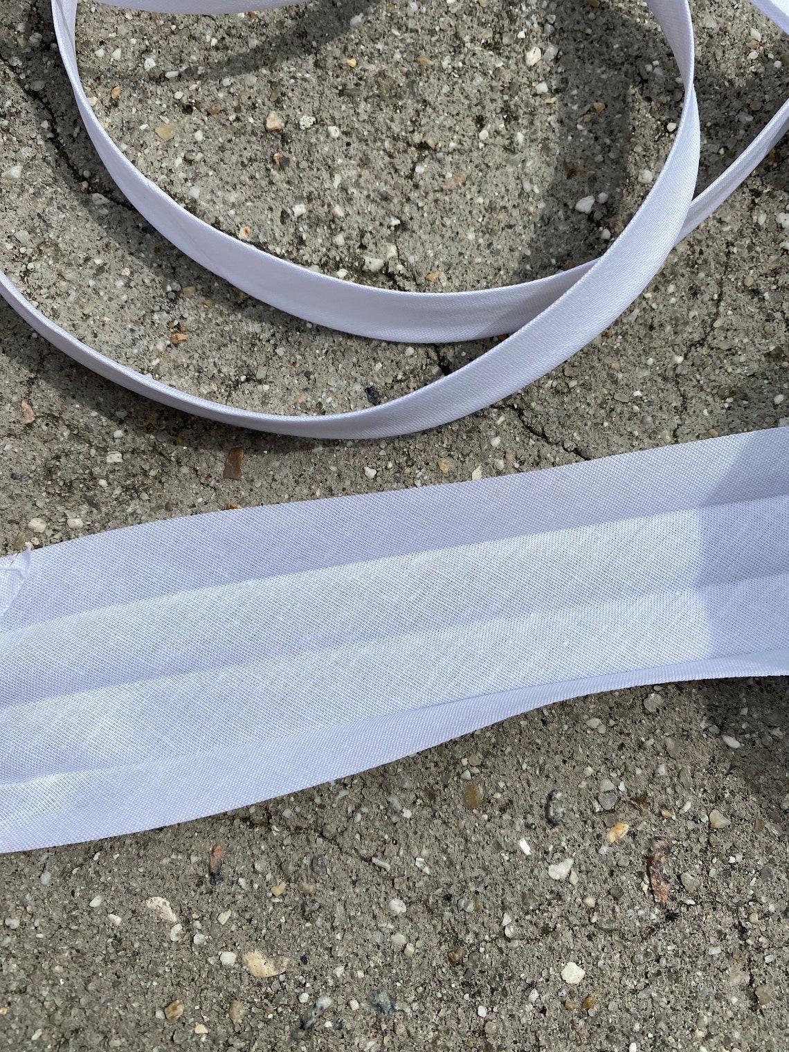 Bias Tape White 1/2 Inch Double Fold Extra Wide 10 Yard Etsy