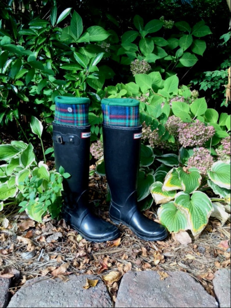Custom Killarney Plaid HUNTER Boot Liners Fleece Socks Boot Etsy