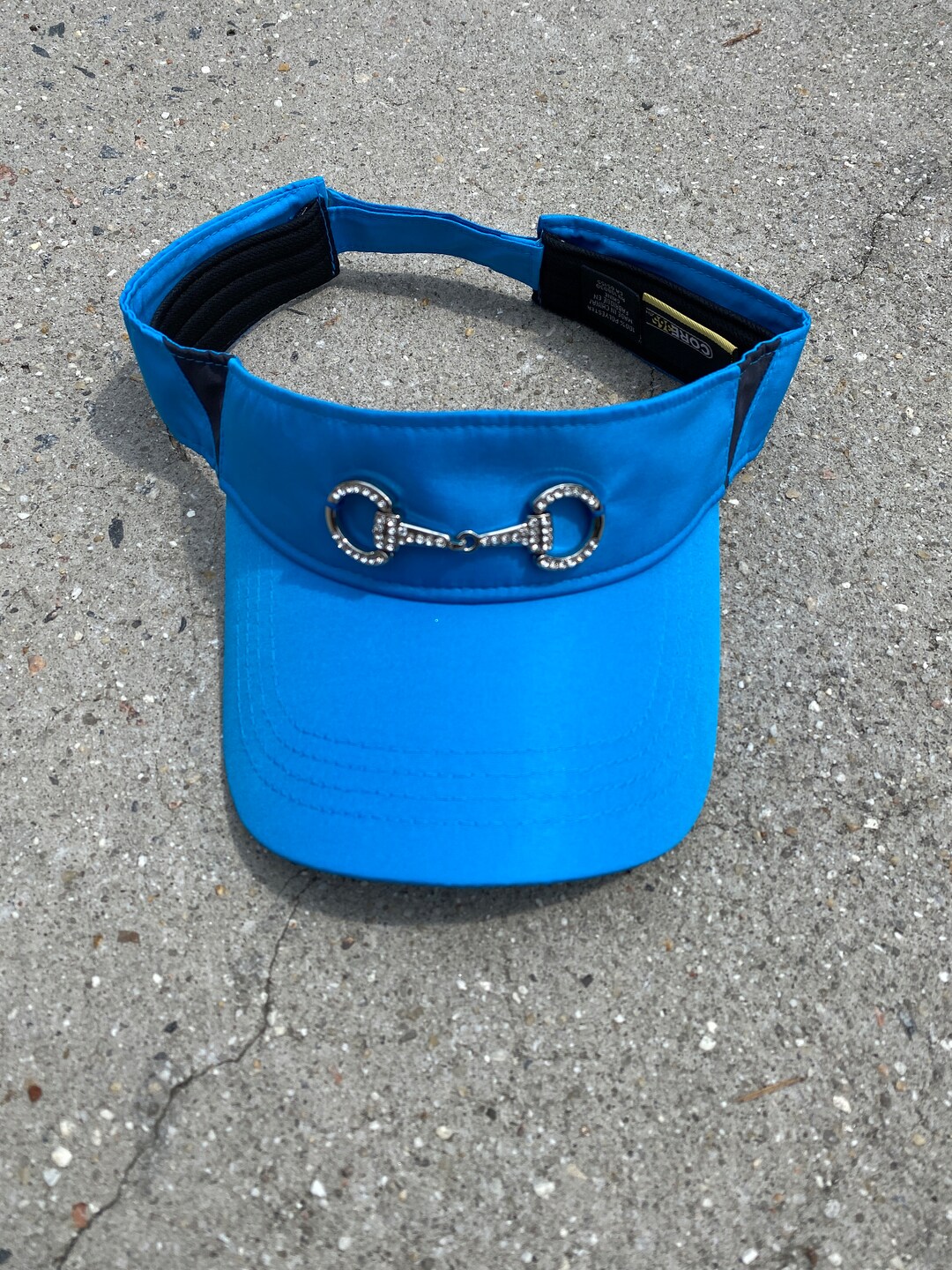 Equestrian Visor Bright Blue Horse Sun Visor Snaffle Etsy
