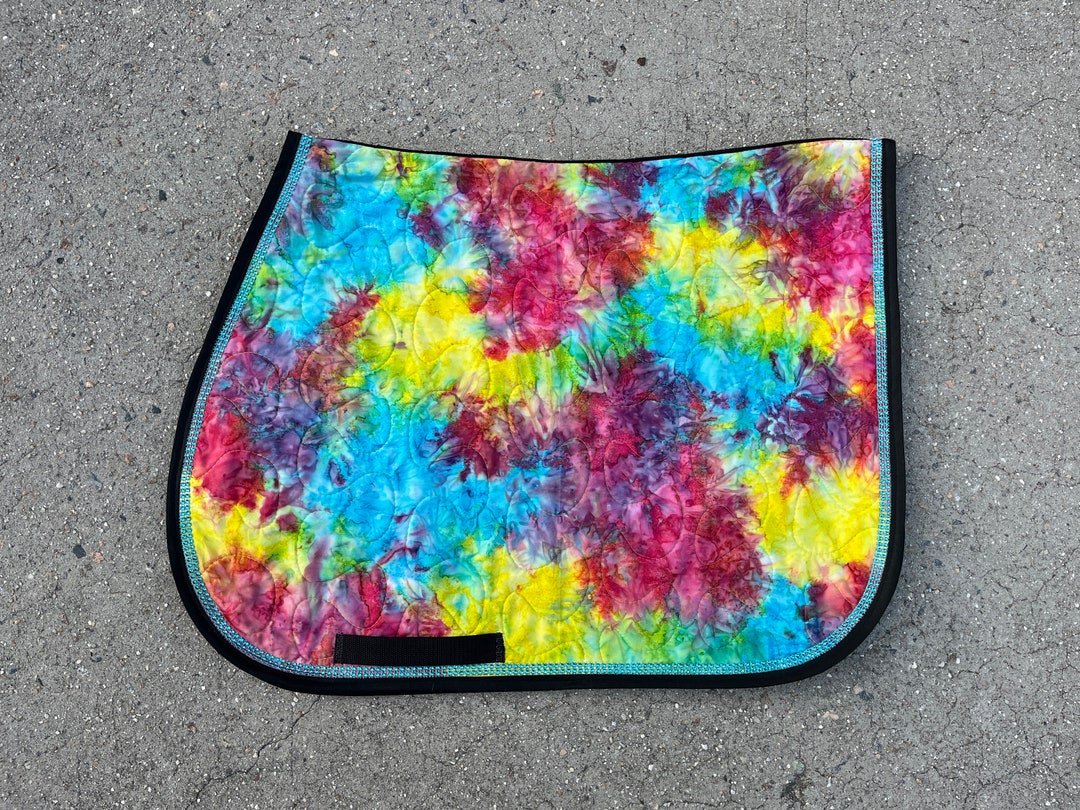 Saddle Pad Horse Pony Custom English the Barn Closet TIE DYE Etsy