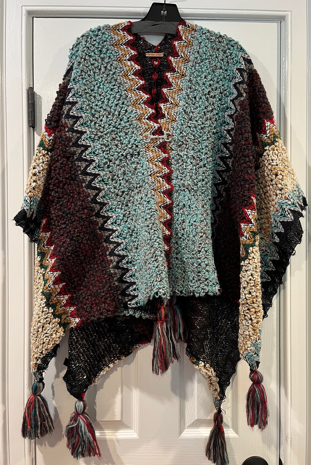 SHAWL Ruana Style CAPE Blanket Sweater Wrap PONCHO Etsy