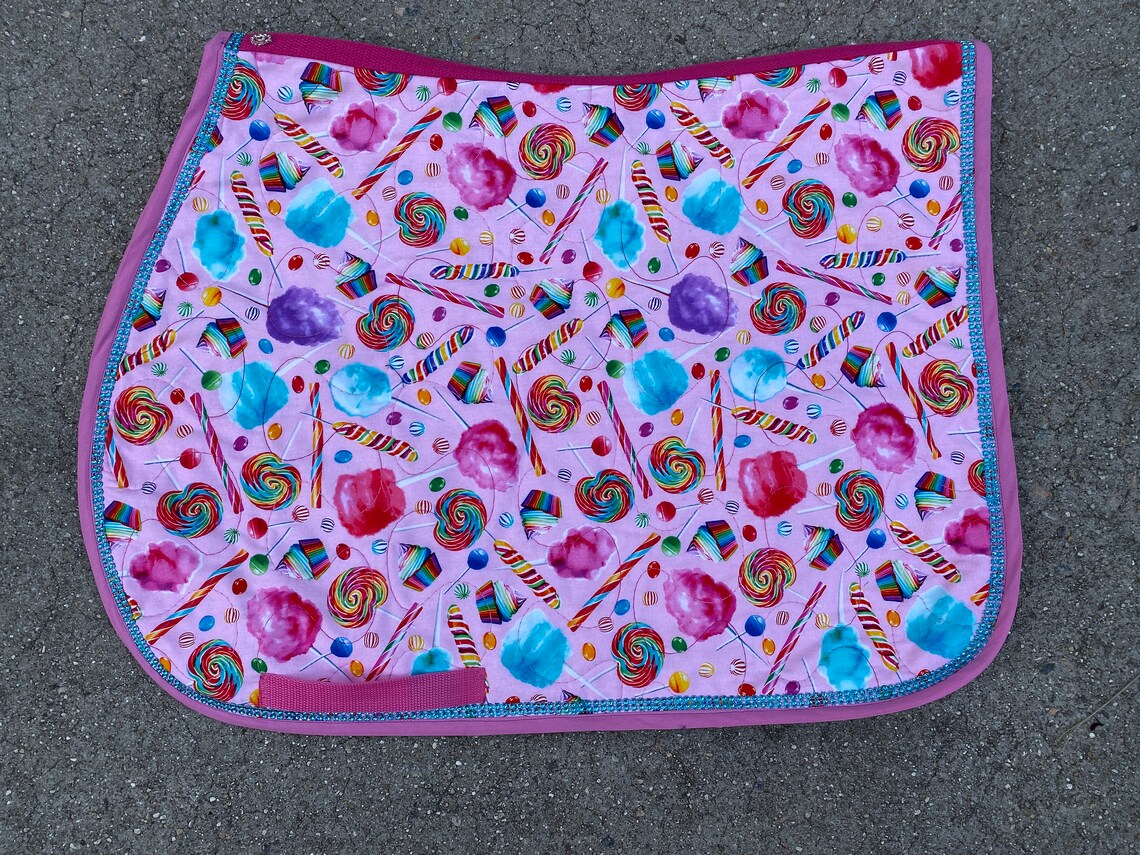 Saddle Pad Horse Pony Custom English the Barn Closet CANDY Etsy