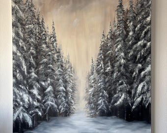 Winter Lanscape Oil Painting 36x48