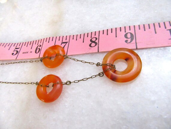 Art Deco Carnelian Necklace Antique Chinese Export - image 10