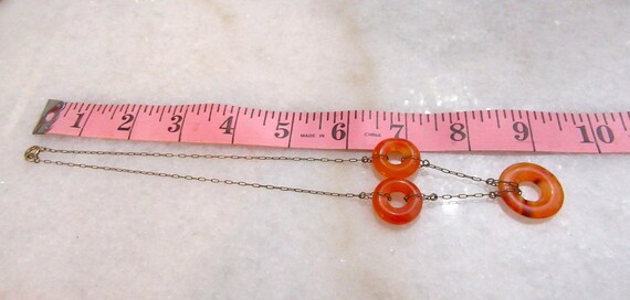 Art Deco Carnelian Necklace Antique Chinese Export - image 9