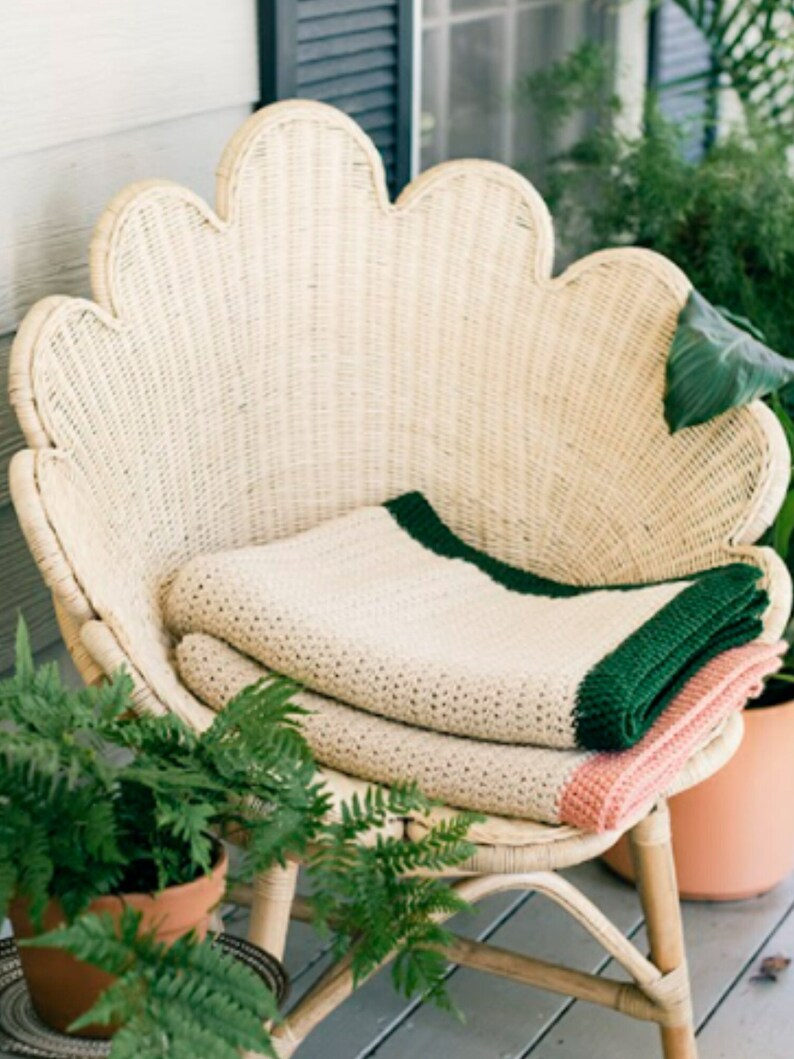 Ollie Blanket, Modern Crochet, Baby Blanket, Toddler Blanket, Handmade