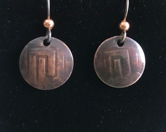 LotsaCopper Copper “Labyrinth” Earrings